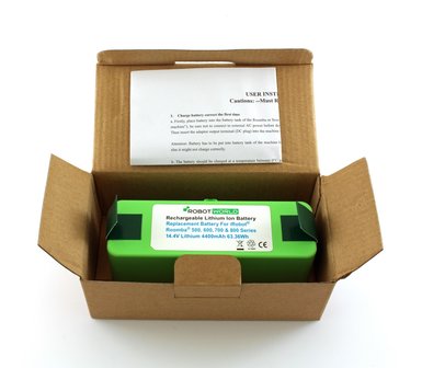 Li-ion, Lithium NMC accu, batterij voor Roomba 500-600-700-800 reeks, 4400 mAh
