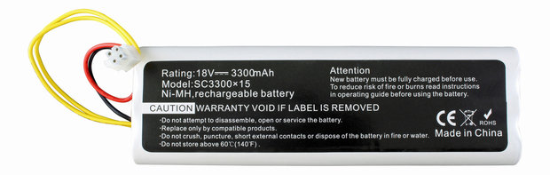 NiMh accu, batterij, 3300 mAh, voor Husqvarna Automower