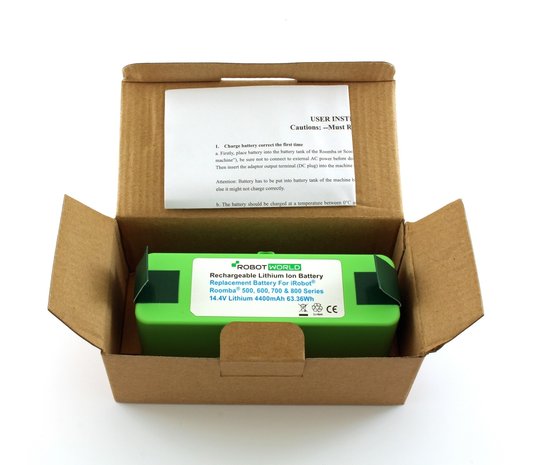 Li-ion, Lithium NMC accu, batterij voor Roomba 500-600-700-800 reeks, 4400 mAh