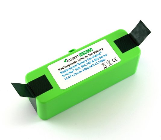 Li-ion, Lithium NMC accu, batterij voor Roomba 500-600-700-800 reeks, 4400 mAh