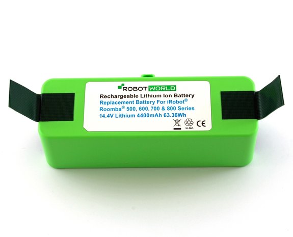 Li-ion, Lithium NMC accu, batterij voor Roomba 500-600-700-800 reeks, 4400 mAh