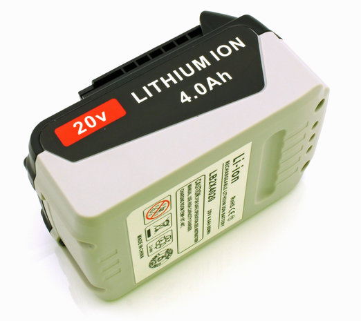 Li-ion battery, 4000 mAh, 20V, for Black&Decker powertools