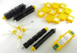 NiMh accu, batterij, 4500 mAh, voor iRobot Roomba en vernieuwingsset, onderhoudskit 'Large' voor Roomba 700 reeks